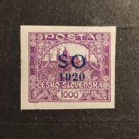 Briefmarke Tschechoslowakie, ** 