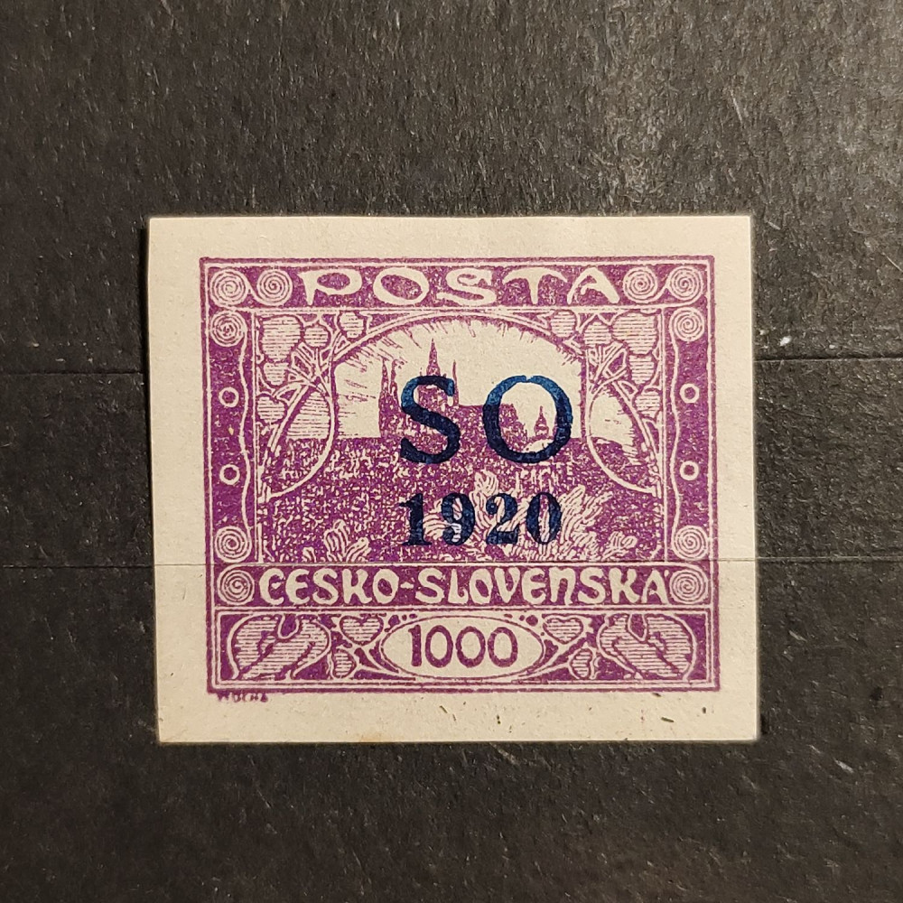 Sello Checoslovaquia, 1000h, Mi.25, MNH** 