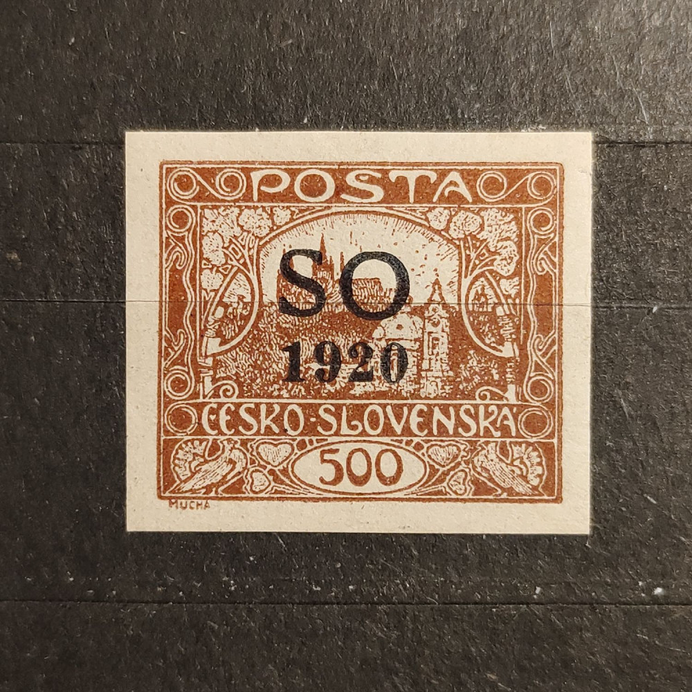Sello Checoslovaquia, 500h, Mi.24Ab, MNH** 