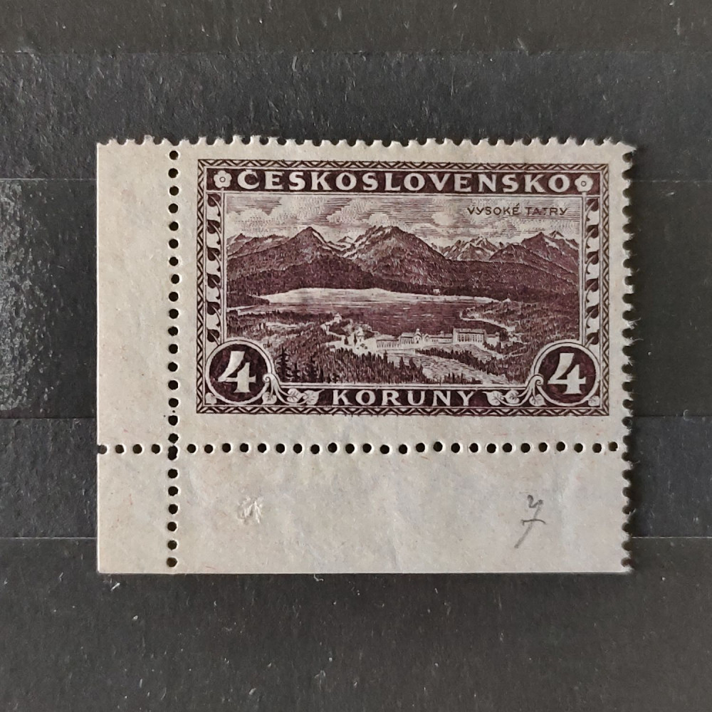 Briefmarke Tschechoslowakie, 4 Kč, Mi.255* 