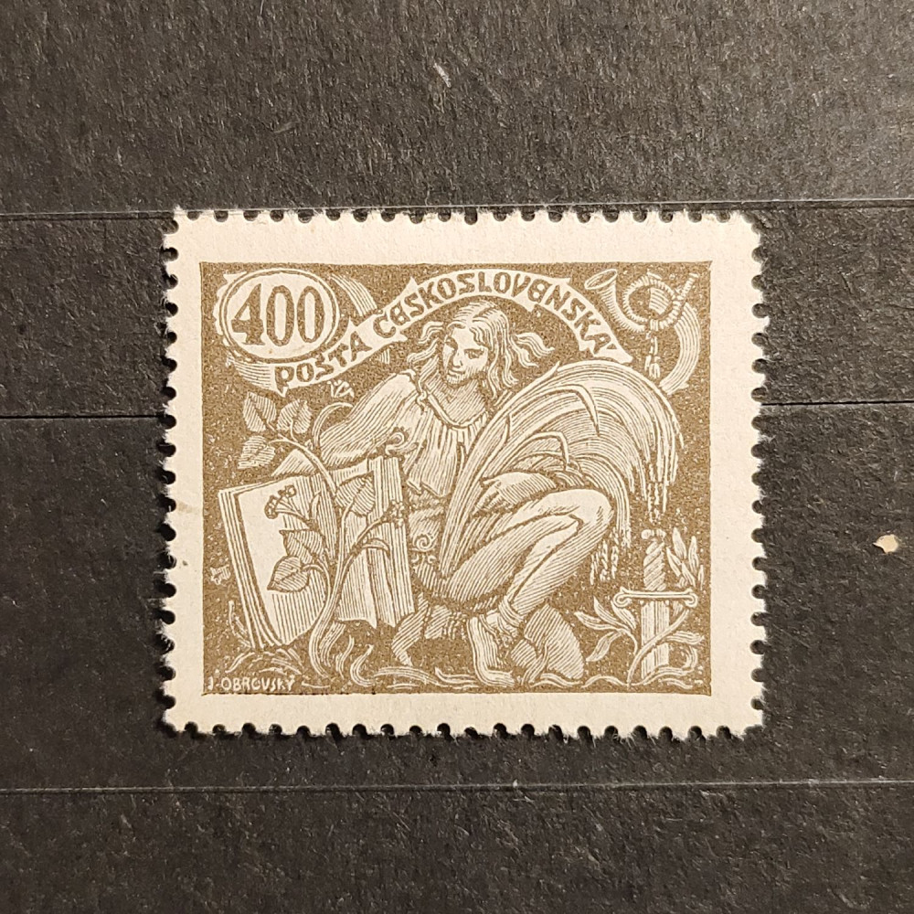Briefmarke Tschechoslowakie, 400h, Mi.186* 