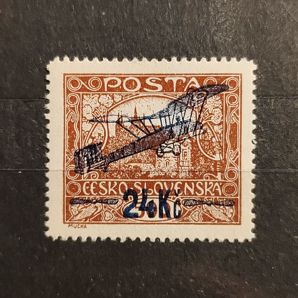 Sello Checoslovaquia, 24 Kč / 500h, Mi.193B, MNH** 