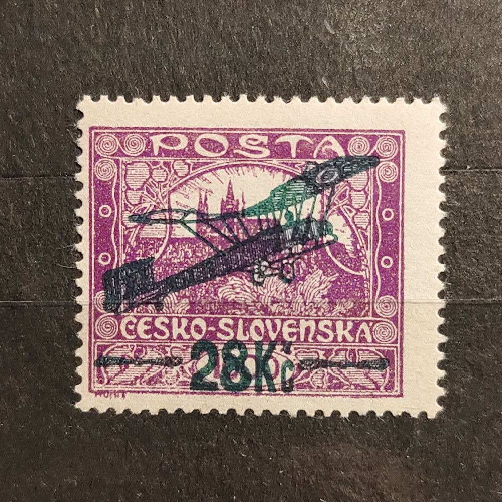 Sello Checoslovaquia, 28 Kč / 1000h, Mi.194C, MH* 