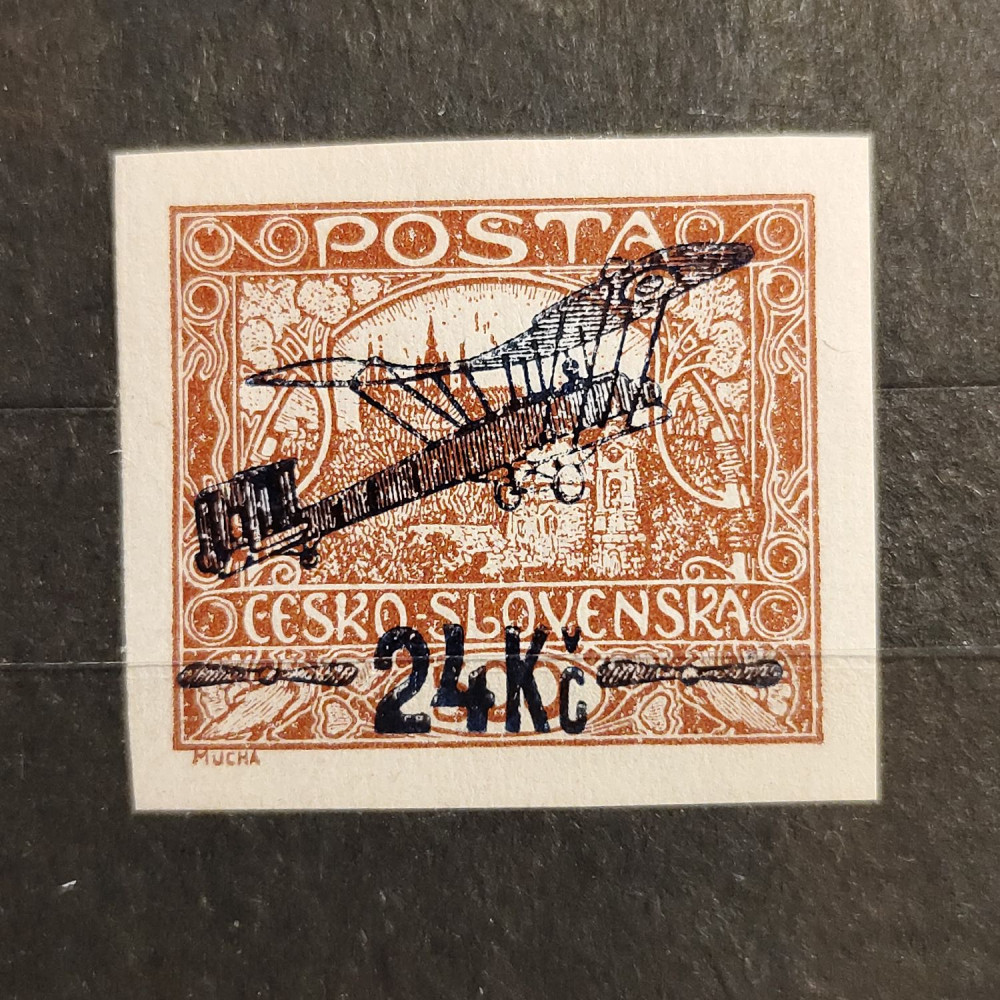 Sello Checoslovaquia, 24 Kč / 500h, Mi.193, MH* 