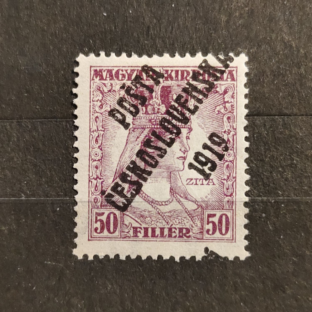 Sello Checoslovaquia PČ 1919 , 50f, Mi.142, MH* 