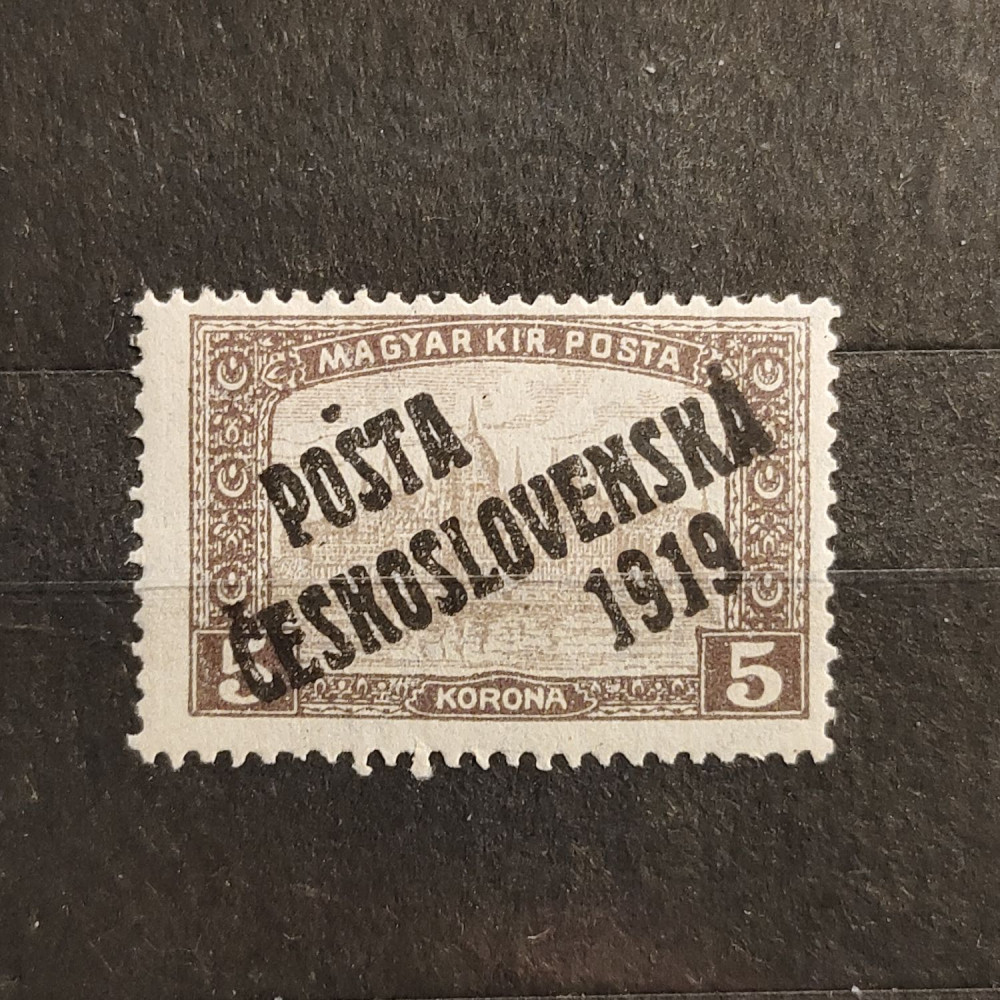 Sello Checoslovaquia PČ 1919 , 5K, Mi.136, MH* 