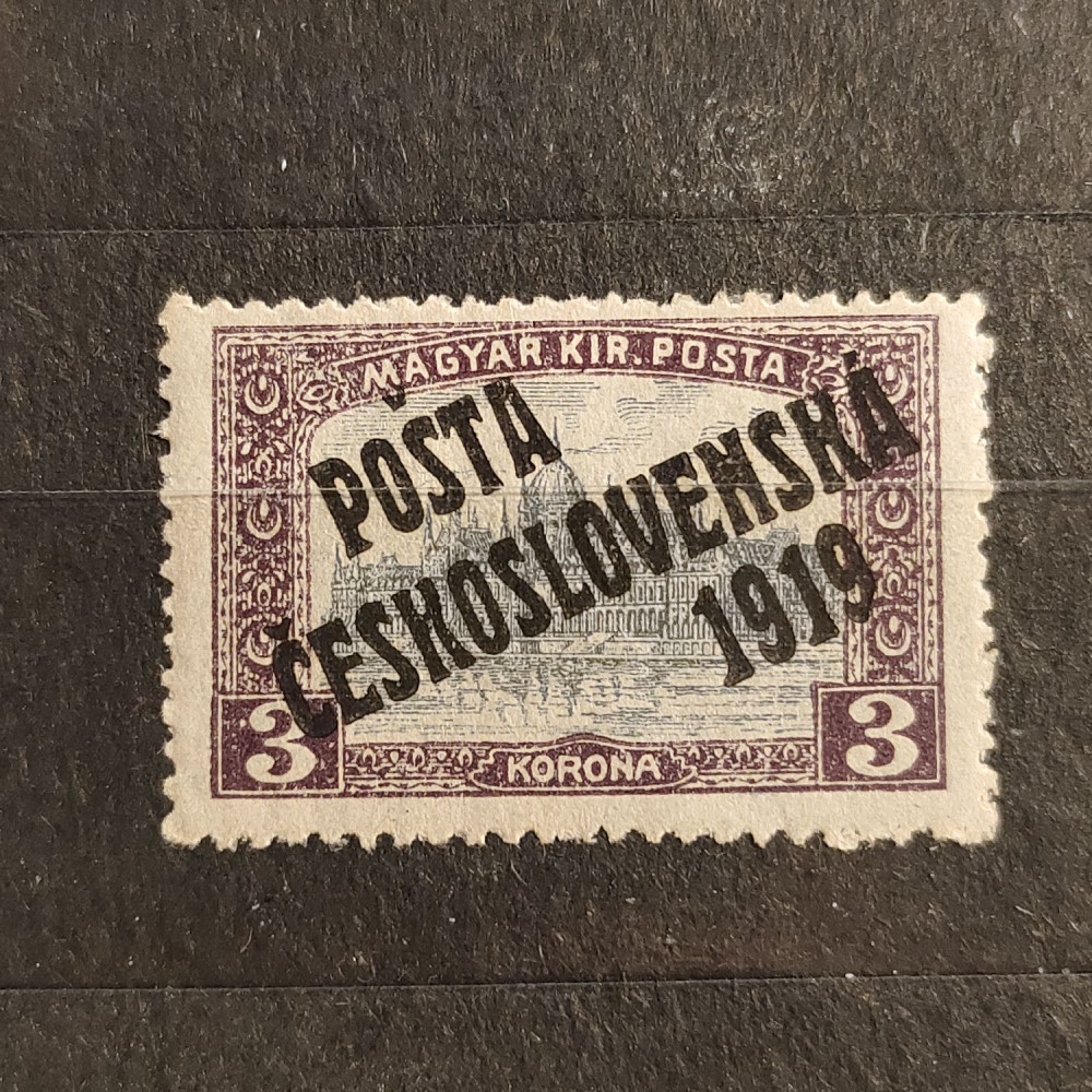 Sello Checoslovaquia PČ 1919 , 3K, Mi.135, MH* 
