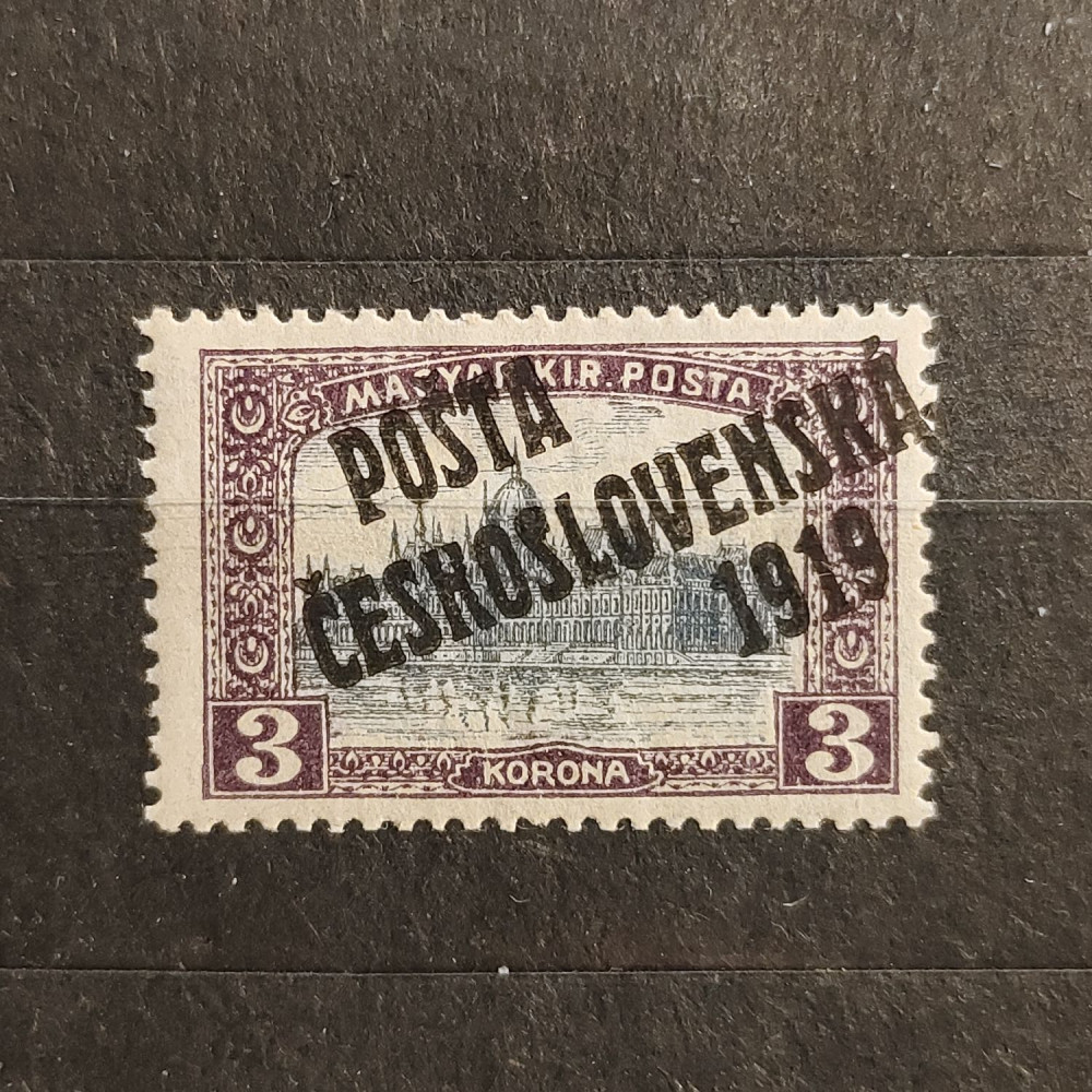 Sello Checoslovaquia PČ 1919 , 3K, Mi.135, MH* 