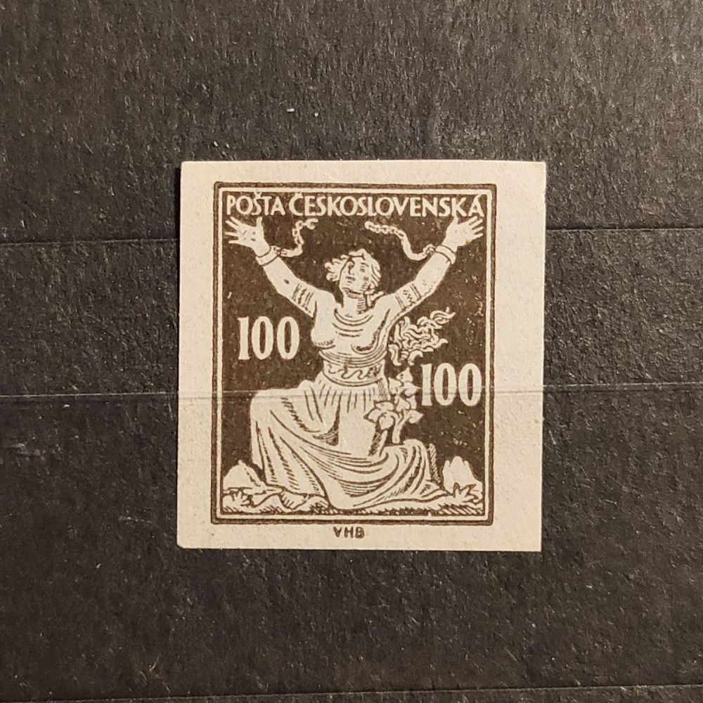 Známka ČSR, 100h, Pof.158N** 