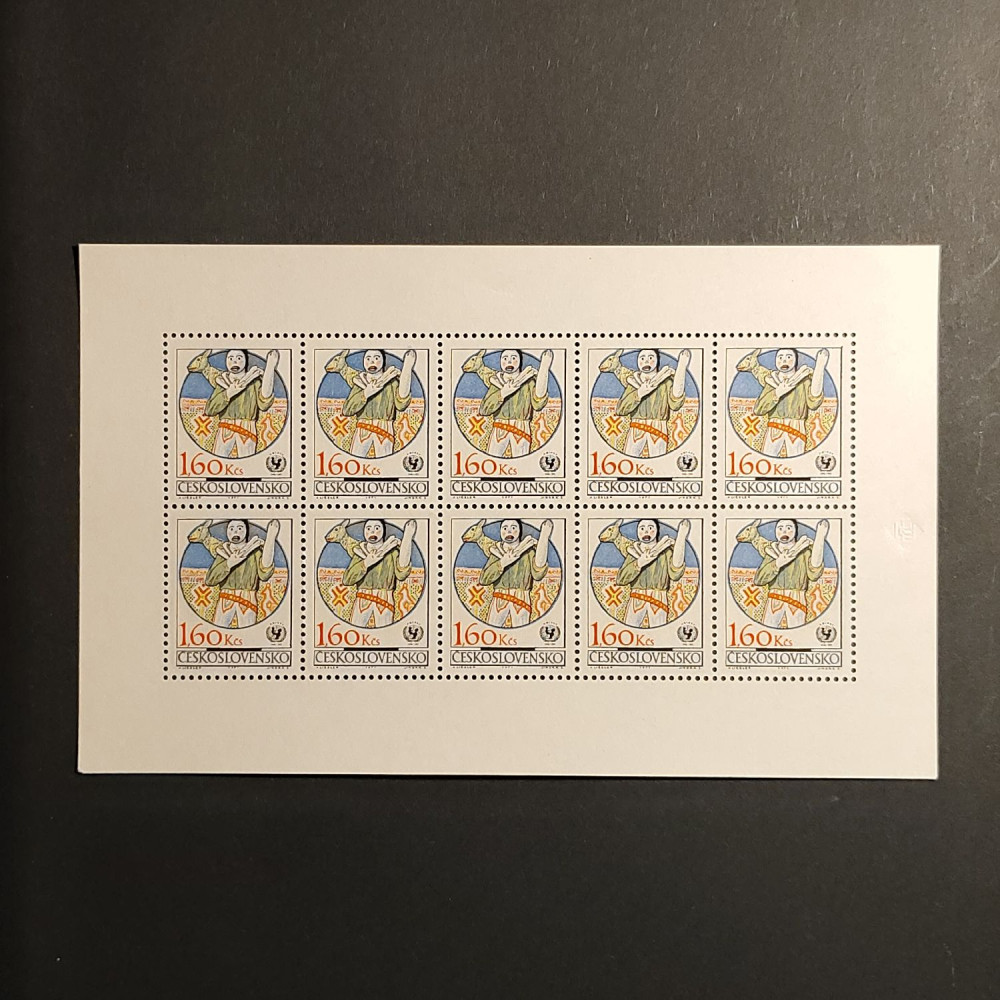Zehnerblok Tschechoslowakie, 1,60Kčs, ** 