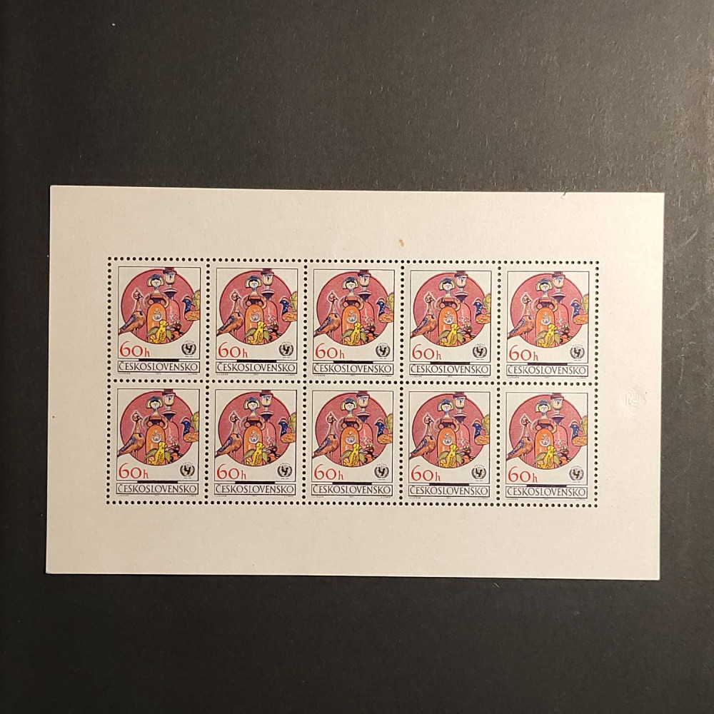 Bloque de diez Checoslovaquia, , MNH** 