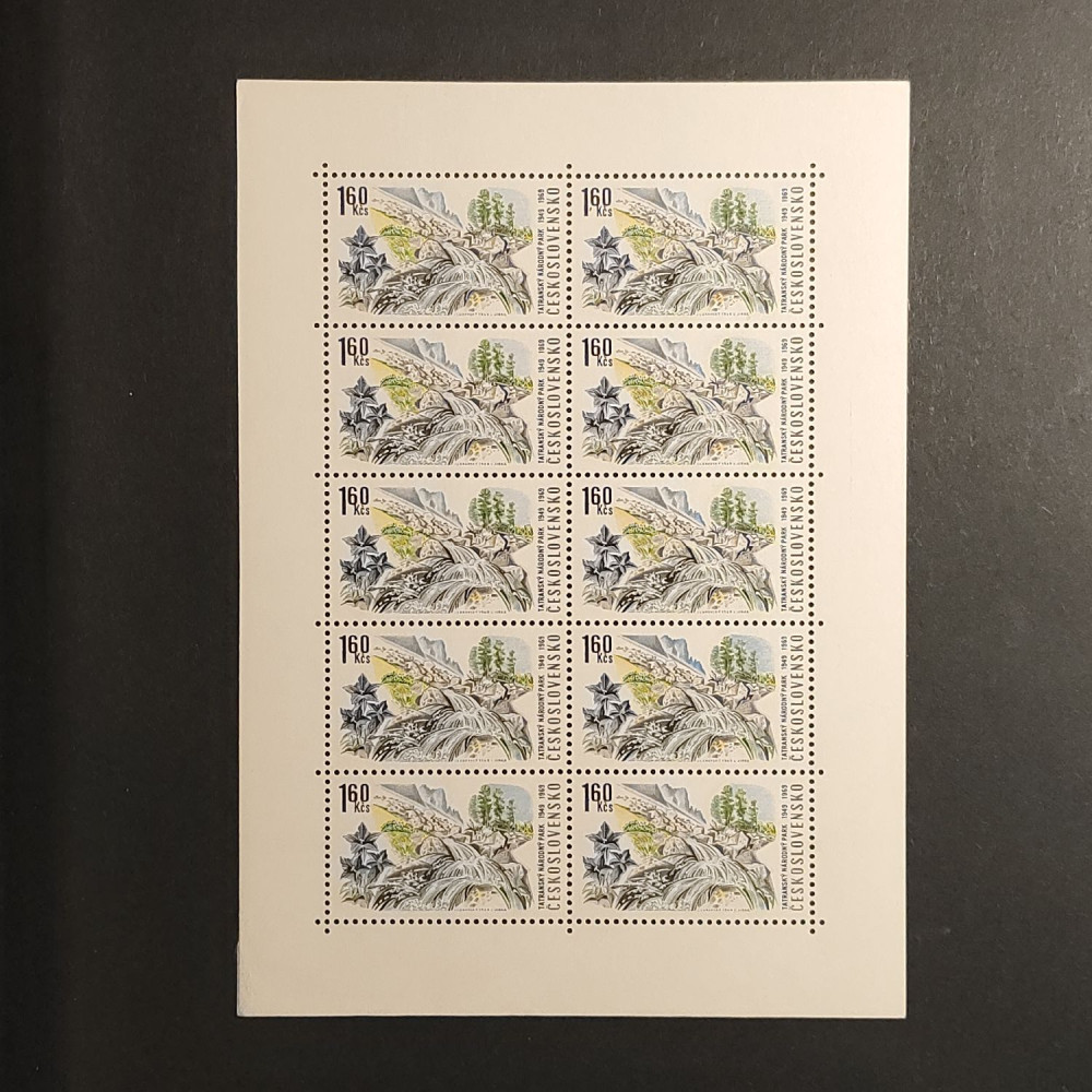 Bloque de diez Checoslovaquia, 1,60Kčs, , MNH** 