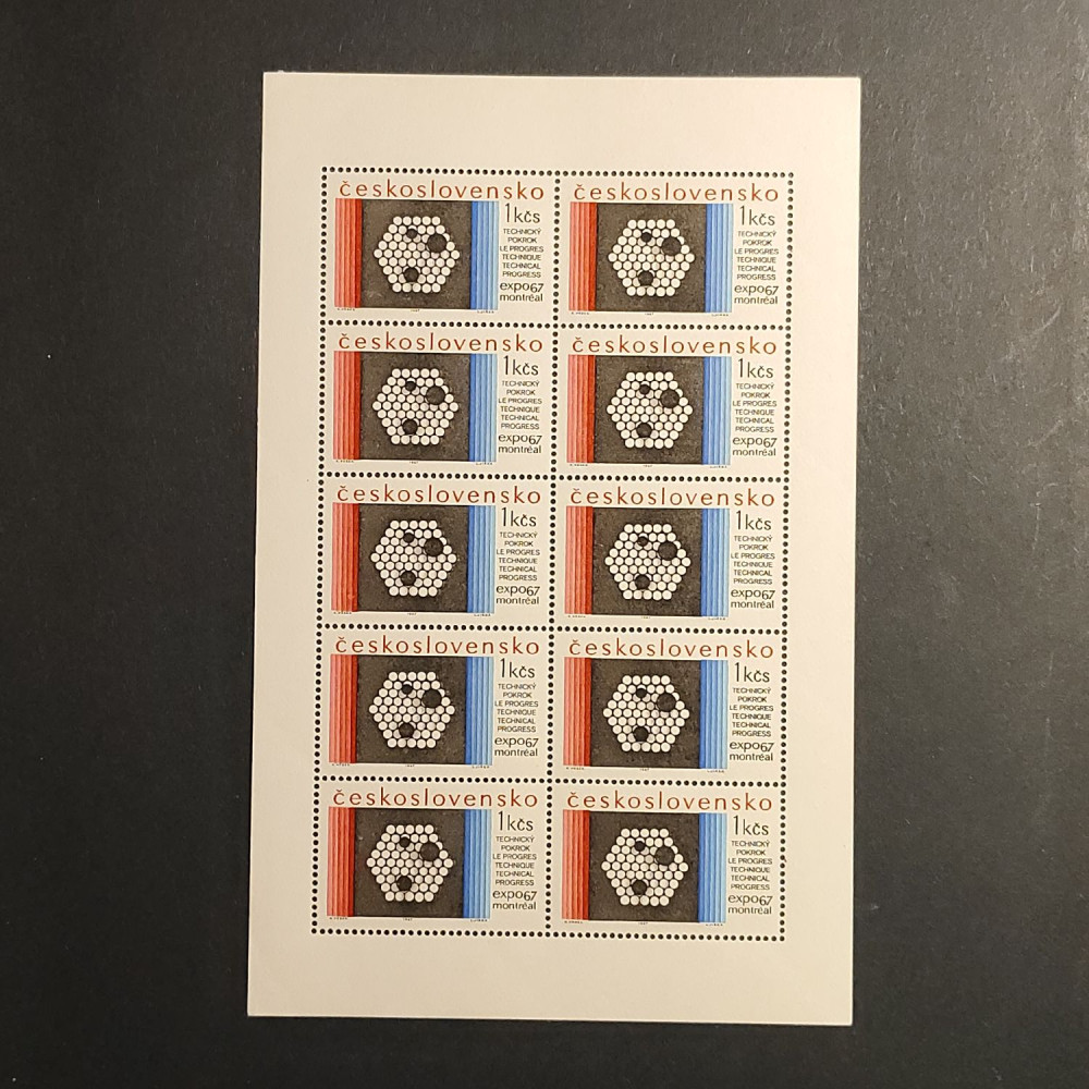 Bloque de diez Checoslovaquia, 1Kčs, , MNH** 
