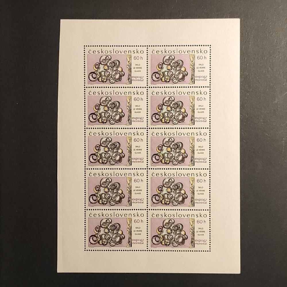 Bloque de diez Checoslovaquia, 60h, , MNH** 