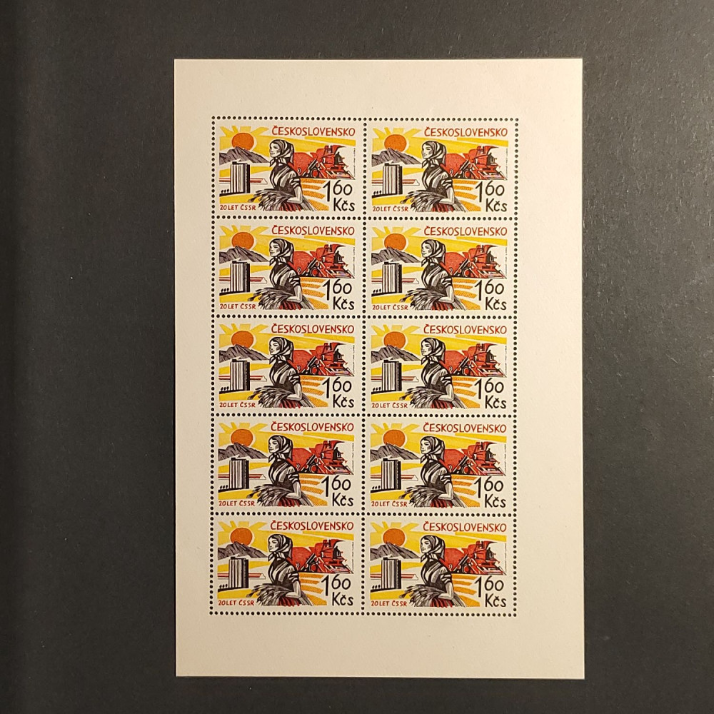 Bloque de diez Checoslovaquia, 1,60Kčs, , MNH** 