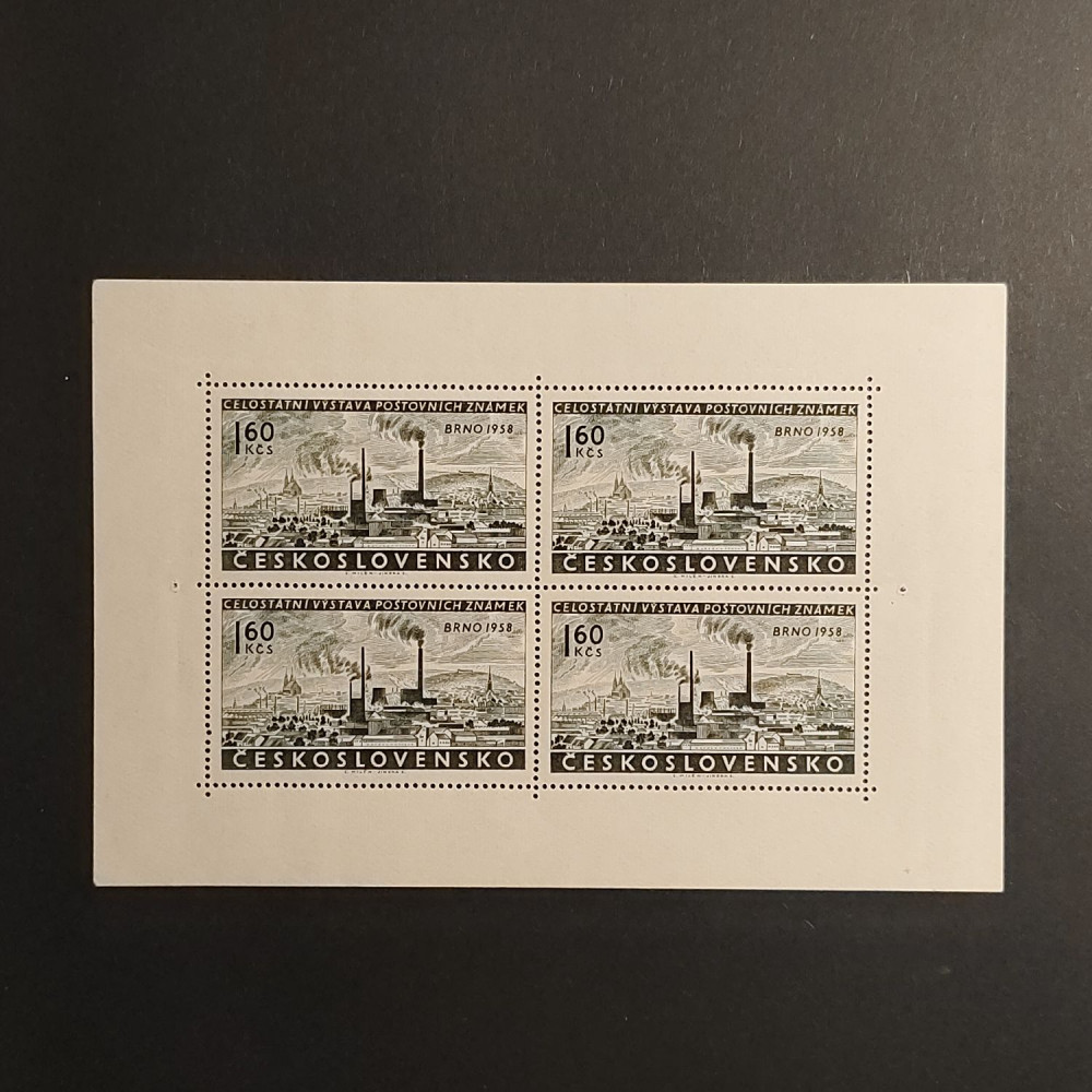 Bloque de diez Checoslovaquia, 1,60Kčs, , MNH** 