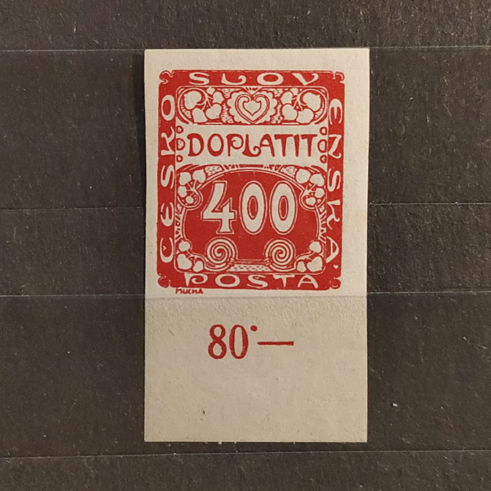 Briefmarke Tschechoslowakie, 400h, Mi.11* 