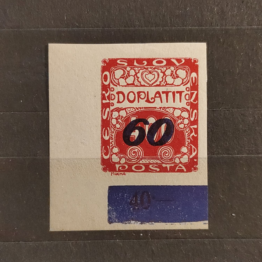 Briefmarke Tschechoslowakie, 60/400h, Mi.32* 