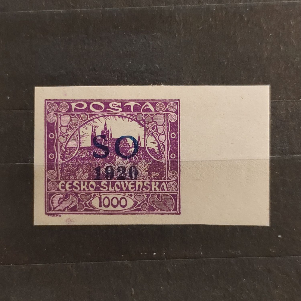 Briefmarke Tschechoslowakie, 1000h, Mi.25* 