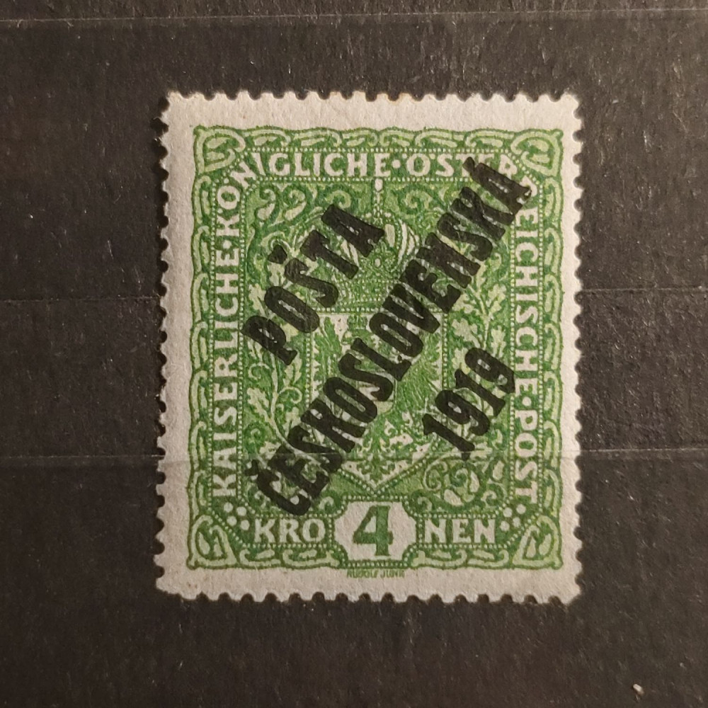 Sello Checoslovaquia, 4K, Mi.57I, MH* 