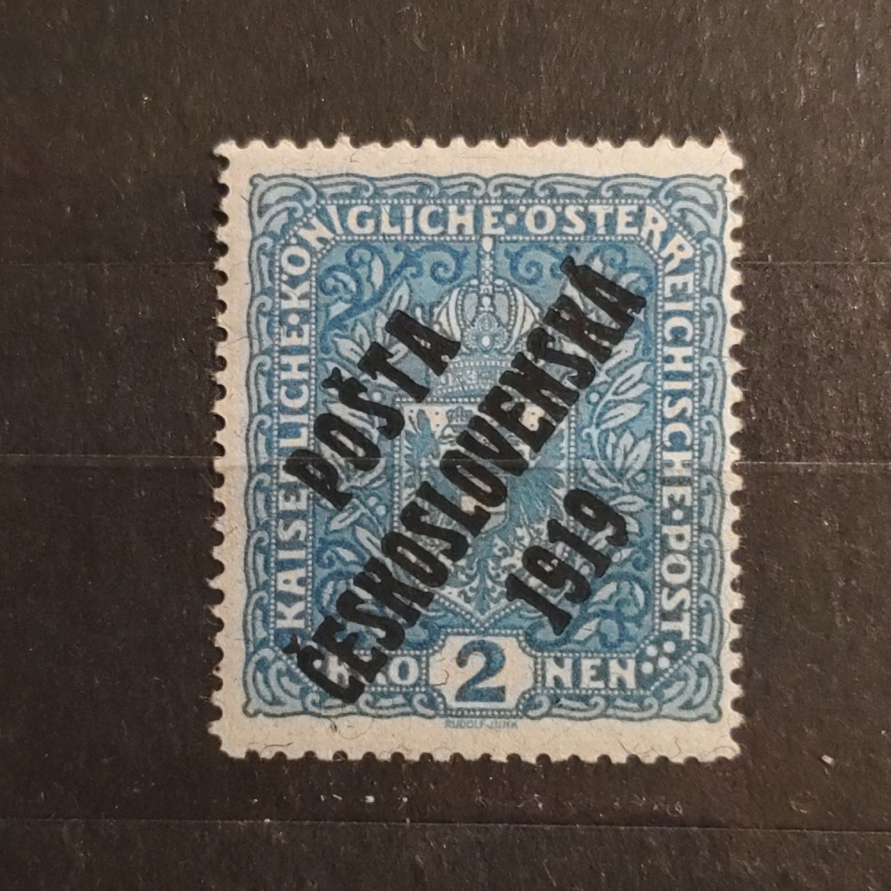 Sello Checoslovaquia, 2K, Mi.59, MH* 