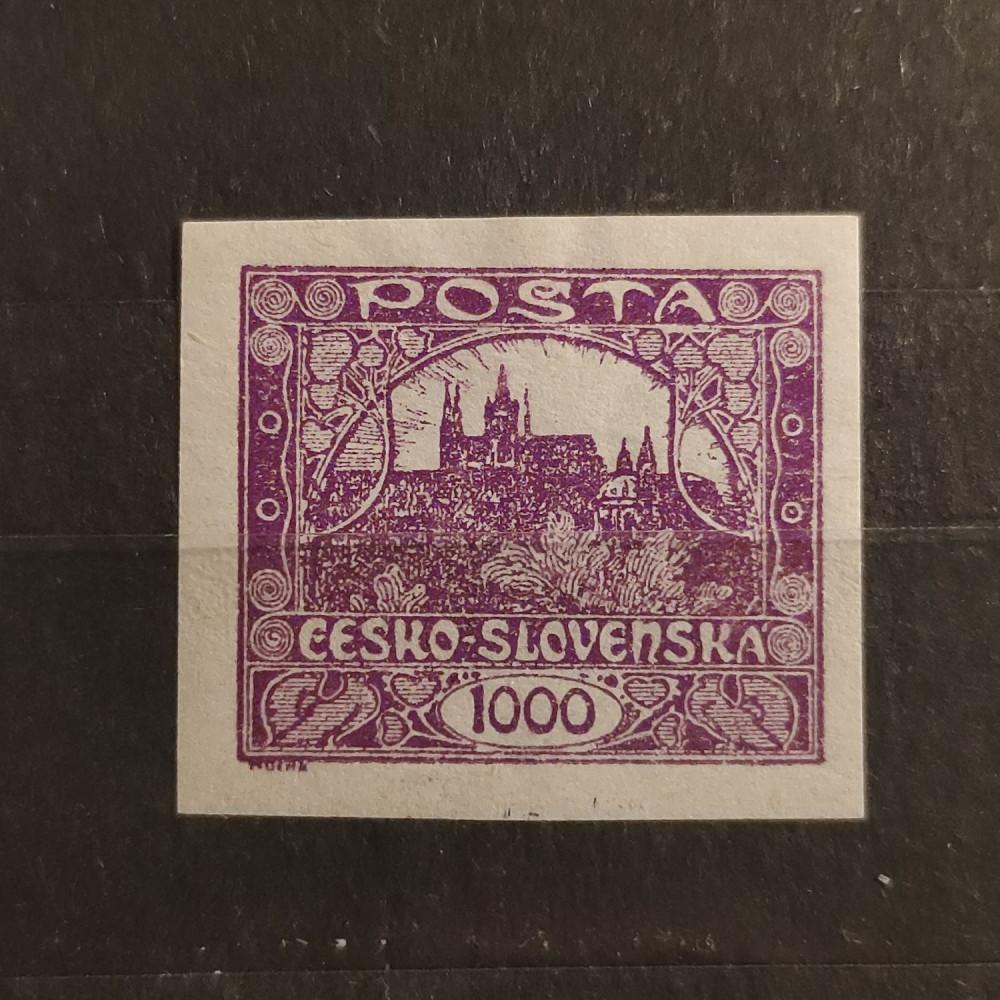 Selo Tchecoslováquia, 1000h, Mi.23, MH* 