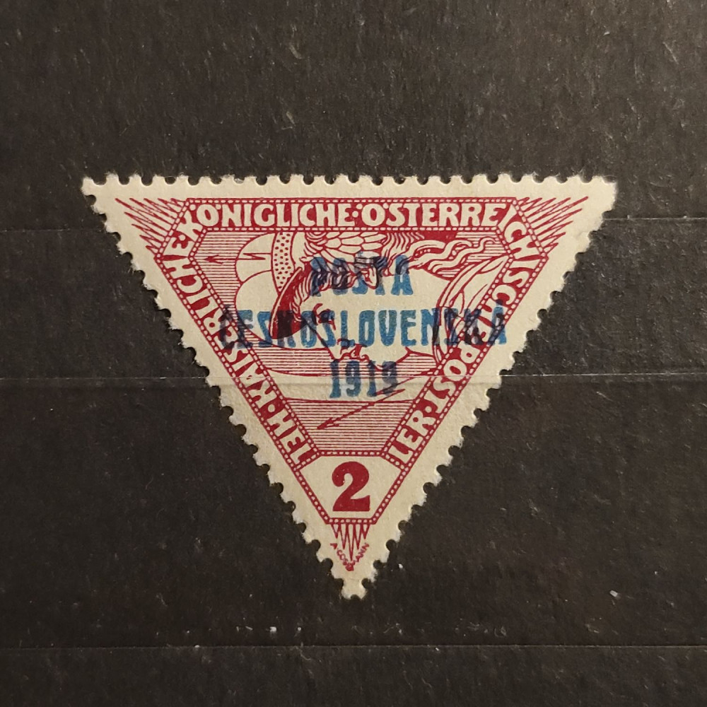 Sello Checoslovaquia PČ 1919 , 2h, Mi.67, MH* 