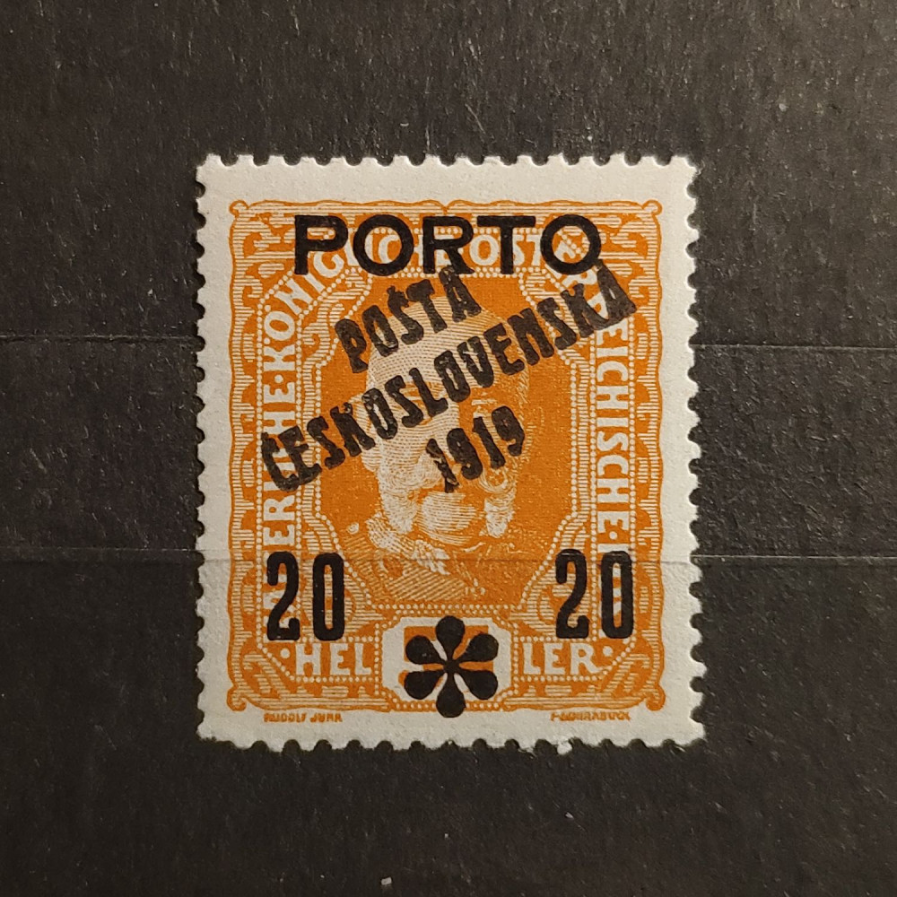 Selo Tchecoslováquia PČ 1919 , 20/54h, Mi.96, MH* 