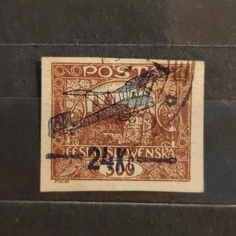 Sello Checoslovaquia, 24 Kč / 500h, Mi.193, usado# 