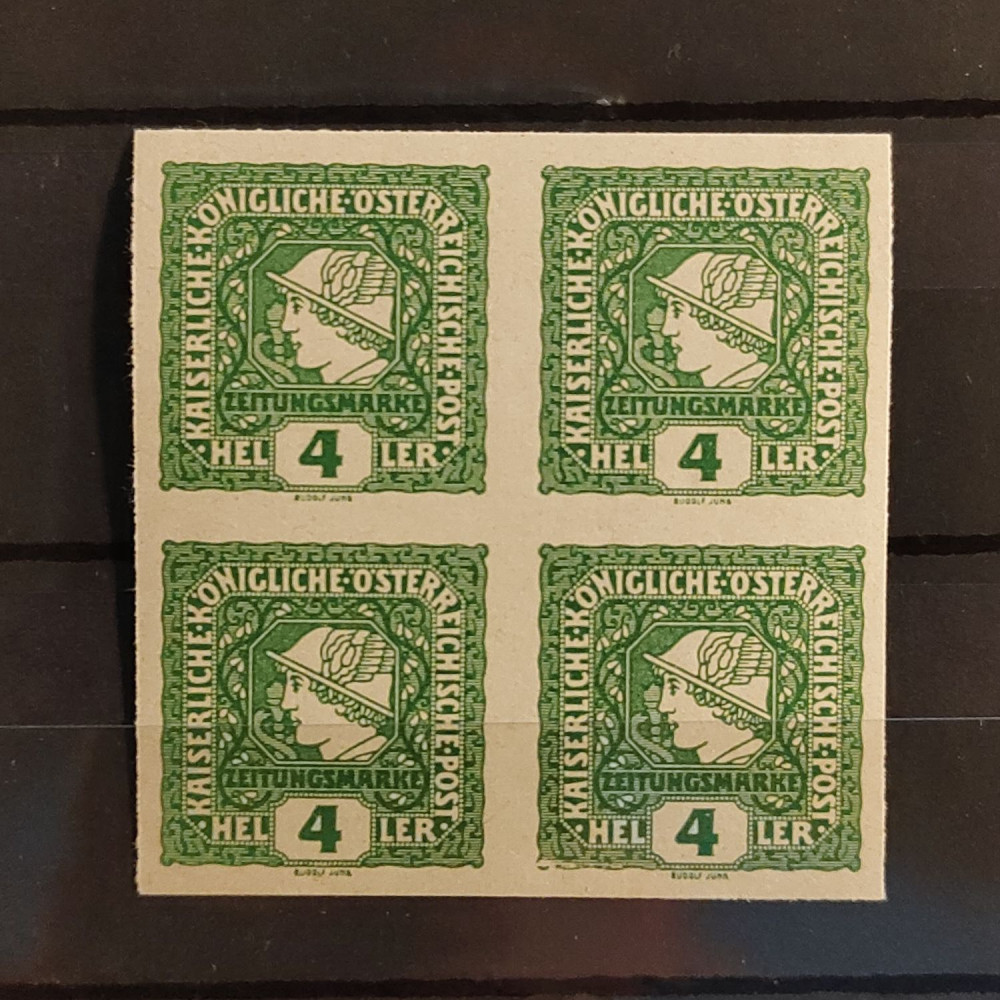 Bloque de cuatro Austria-Hungría , 4H, Mi.213, MNH** 