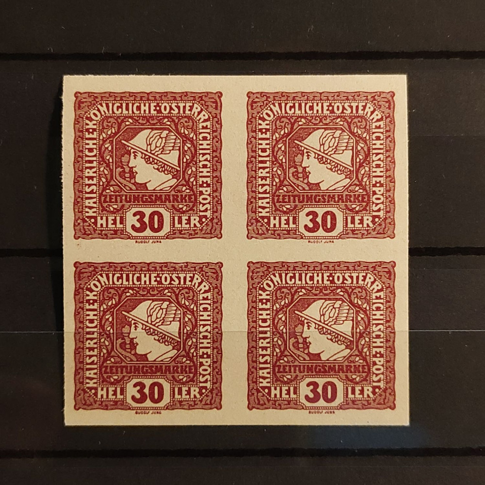 Bloque de cuatro Austria-Hungría , 30H, Mi.216, MNH** 