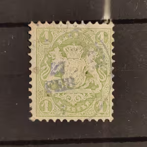 Briefmarke Bayern, Mi.22X# 