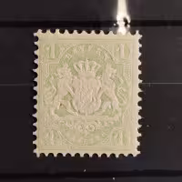 Stamp Bavaria, Mi.32a (SG 67), MH, 1 Kr