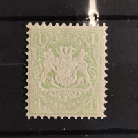 Známka Bavorsko, Mi.32a (SG 67)*, 1 Kr