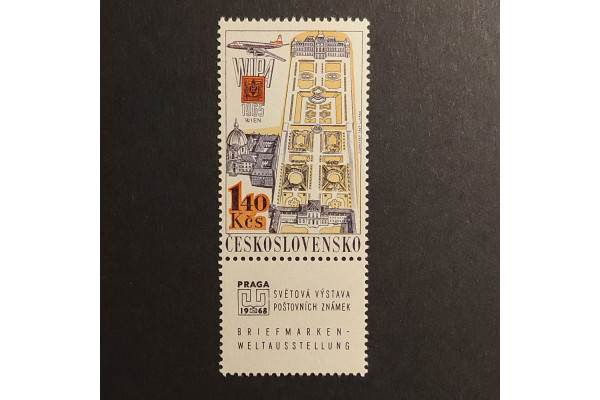 Briefmarke mit Ziefeldern Tschechoslowakie, 1.40Kc, Mi.1741** 