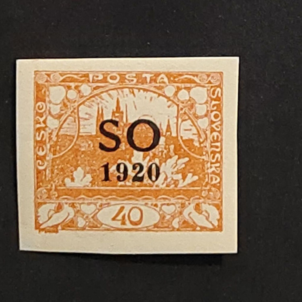 Briefmarke Tschechoslowakie, 40h, Mi.13* 