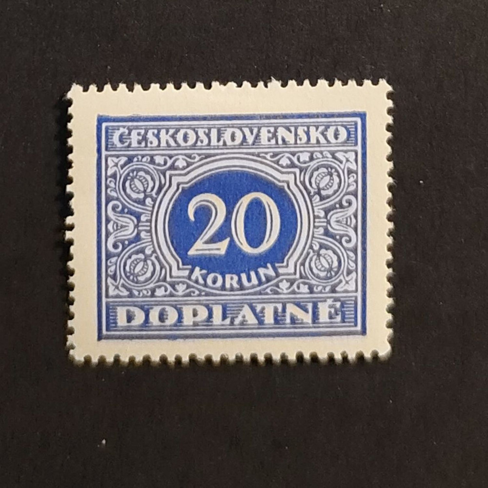 Briefmarke Tschechoslowakie, 20 Kč, Mi.66* 