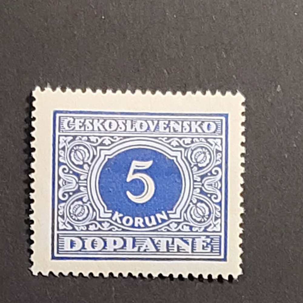 Stamp Czechoslovakia, 5 Kč, Mi.64, MH* 