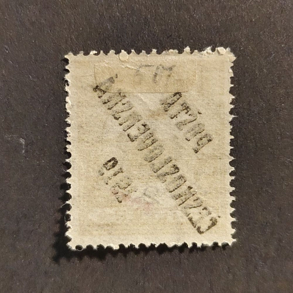 Calco (offset) Checoslovaquia PČ 1919 , 2f, Mi.105, MH*  1