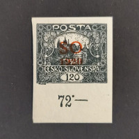 Stamp Czechoslovakia, 120h, Mi.20, MH* 