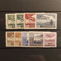 Set Czechoslovakia, 2 Kč-30h, Mi.305-407, MH* 