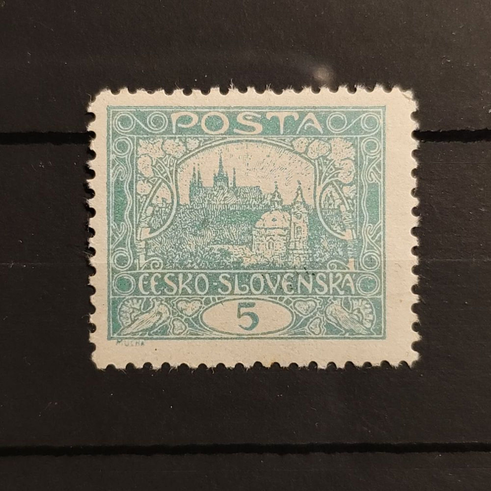 Sello Checoslovaquia, 5h, Mi.24E, MNH** 