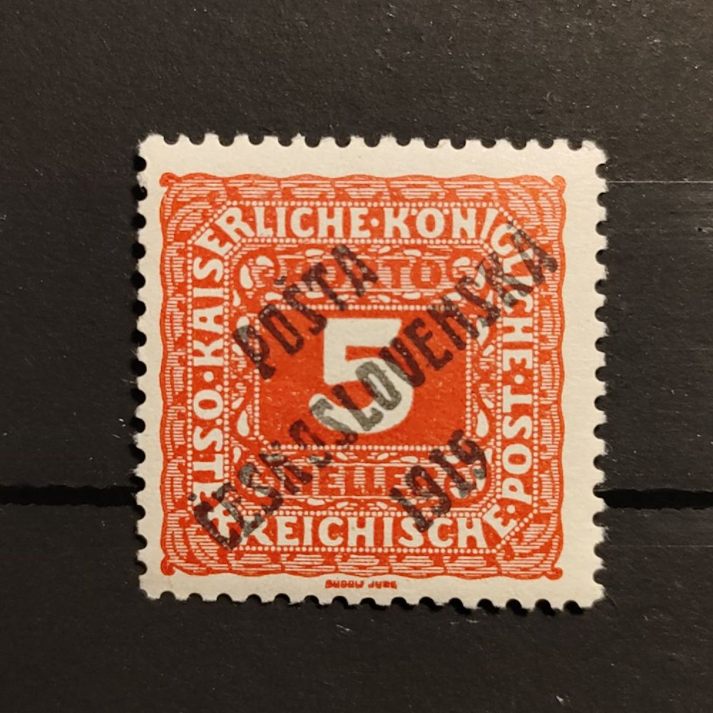 Briefmarke Tschechoslowakie PČ 1919 , 5h, Mi.81** 