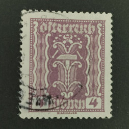 Briefmarke Österreich , 4Kr, Mi.364# 