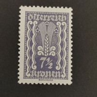 Briefmarke Österreich , 7½Kr, Mi.366* 