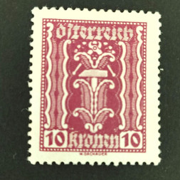 Briefmarke Österreich , 10Kr, Mi.367* 