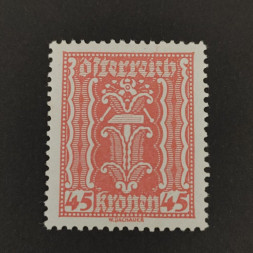 Briefmarke Österreich , 45Kr, Mi.373** 
