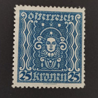 Briefmarke Österreich , 25Kr, Mi.399A* 