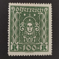 Briefmarke Österreich , 100Kr, Mi.401A* 