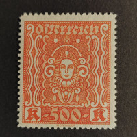 Briefmarke Österreich , 500Kr, Mi.403A** 